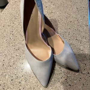 Sole Society Suede Kitten Grey Heels New without Box